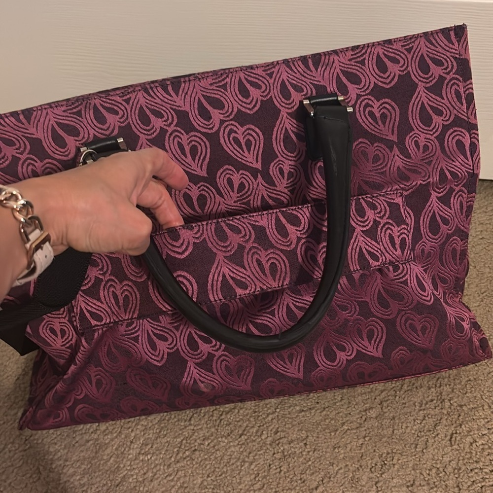 DFV Studio Elegant Pink and Black Tote Bag - Picture 3 of 8
